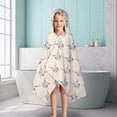 thumbnail image 6 of Beige Buffalo Skull Pattern Hooded Bath Towel，50"x30" for Ages 3 To 12 Kids, Quick Dry Lightweight Soft Microfiber Hood Beach Towel Cover Up for Kids, 6 of 7