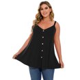 thumbnail image 2 of LARACE Plus Size Tank Tops for Women Casual Blouse Workout Tank Tops Sleeveless Loose Summer Black_3X, 2 of 7