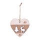 thumbnail image 1 of Matsuzay Decoración de Navidad Adorno de pared Puerta Colgante Mano de obra Tamaño compacto DIY Prop Accesorios para festivales Exquisito Kits de decoración para fiestas Forma de corazón, 1 of 6