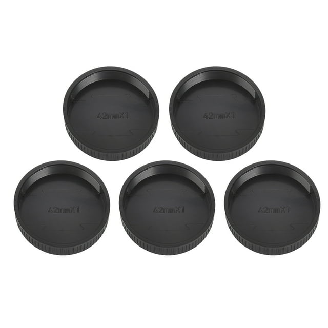Hilitand 5PCS Lens Cap, VBESTLIFE Durable Anti-dust Plastic Rear Cap Protective Cover Fits For M42 Camera, Black