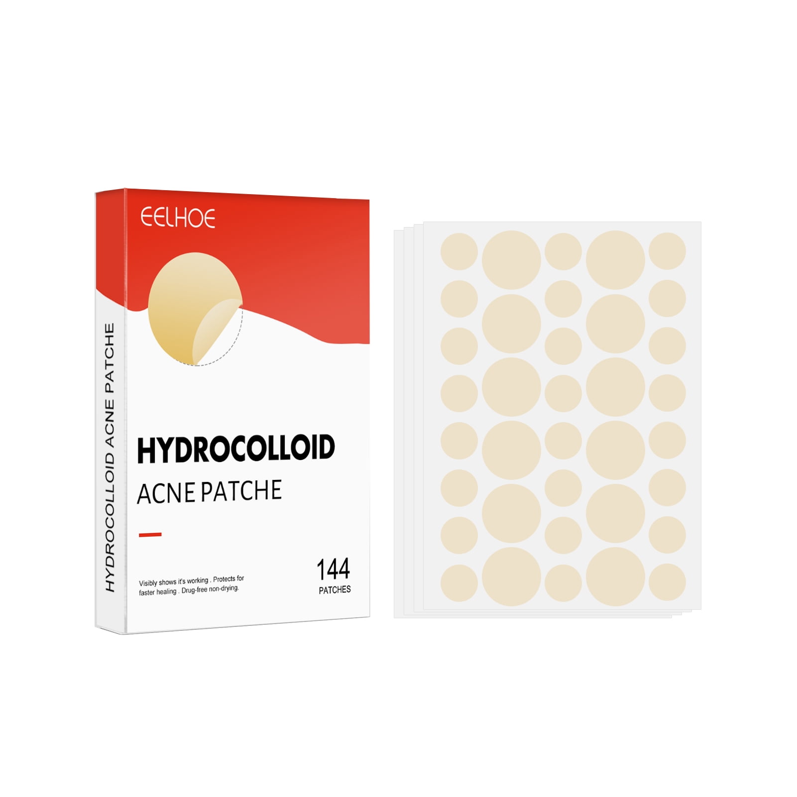 Pimple Patch - 144 PCS Mighty Pimple Healing Patches - Hydrocolloid Acnes Pimple Patch For Zits And Blemishes, Spot Treatment Stickers For Face And Skin