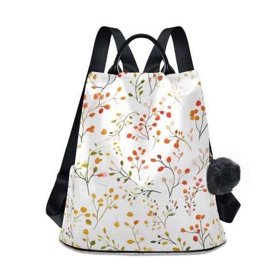 FORMRS Women's Travel Backpack Purse Anti-Theft Hidden Pockets Casual Shoulder Bag, Small Floral Pattern