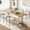 Beige, variant on Farini Mid-Century Modern Dining Chairs Set of 4, Upholstered Kitchen Chairs with Metal Legs for Dining Room, Living Room, Cafe, Green