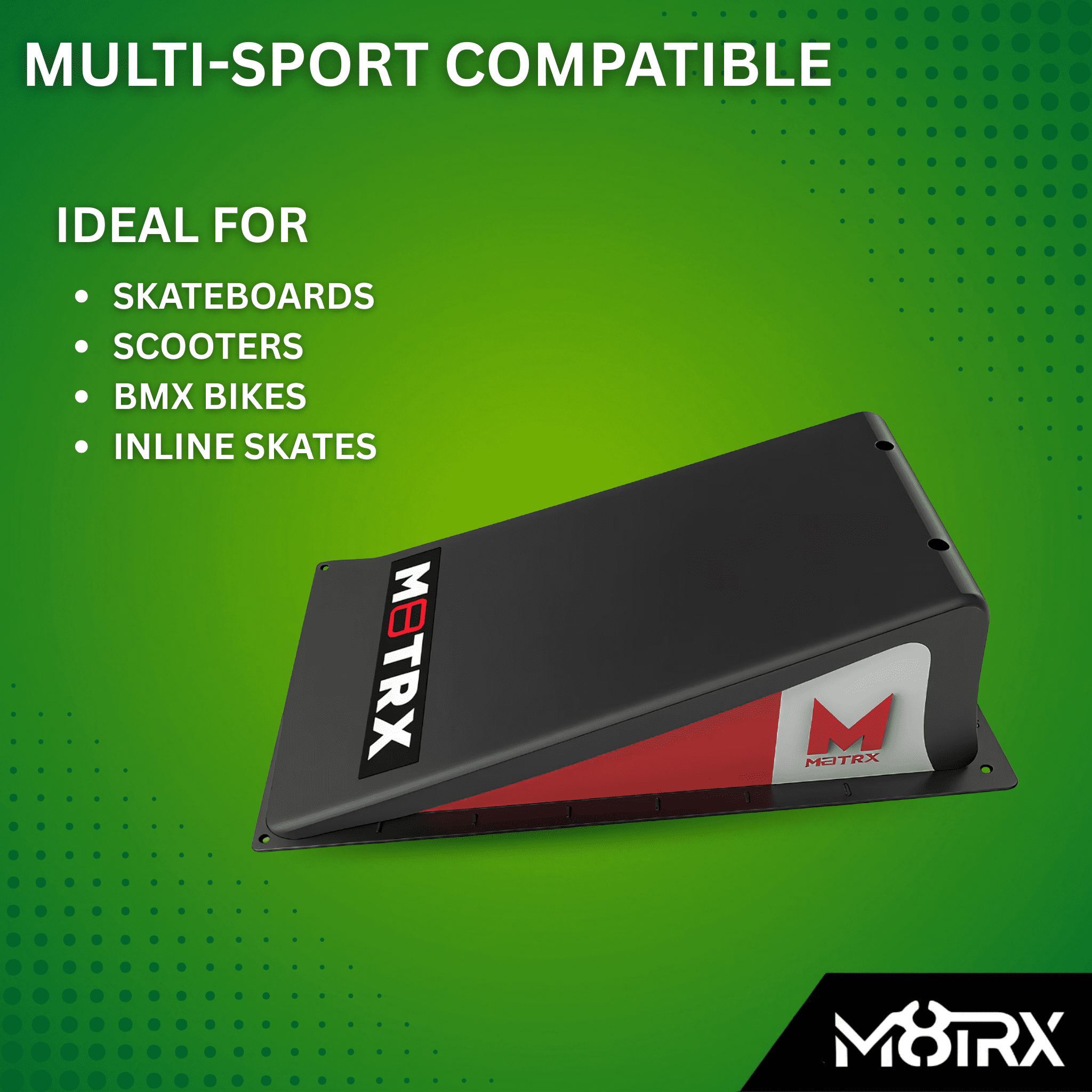 M8TRX Mini Skateboard, Bike, and Scooter Ramp for Kids Ages 5+