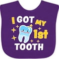 thumbnail image 3 of Inktastic I Got My 1st Tooth with Cute Tooth Baby Boys or Girls Baby Bib, 3 of 4