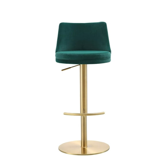 Taburete Whiteline Modern Living Carter Ergonomic Verde Oro