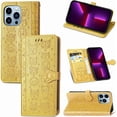 thumbnail image 7 of for iPhone 13 Pro Max (6.7 Inch) Cartoon Cute Wallet Case,Cat Dog Style Flip Phone Cover with ID Card Holder PU Leather Cases for iPhone 13 Pro Max MG Yellow, 7 of 7