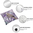 thumbnail image 6 of nygtbtfer Throw Pillow Covers Set of 2 Neutral Accent Modern Farmhouse Pillow Covers with Soft Chenille Decorative for Couch Bed Living Room Outdoor Flowers and Birds White, 6 of 7