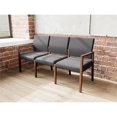 thumbnail image 3 of Pemberly Row Waiting Reception 3 Seat Tandem Seating No Center Arms in Black, 3 of 5