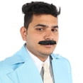 thumbnail image 4 of HPO Men's Synthetic Hair Mustache Cosplay Facial Hair, 4 of 7