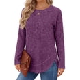 thumbnail image 3 of Fantaslook Long Sleeve Shirts for Women Lightweight Fall Sweaters Dressy Casual Tunic Tops, 3 of 9