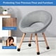 thumbnail image 3 of Protector de tapa de extremo de mesa duradero antideslizante de pata de silla de silicona () negro marrón Hugtrwg Para estrenar, 3 of 9