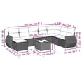 thumbnail image 2 of vidaXL Garden Sofa Set Grey, 2 of 6
