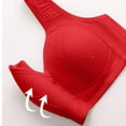 thumbnail image 5 of ATENAR Bras for Women,Wireless Bras for Women,Womens Bras,Stretch Fabric,Breathable,Solid,Nylon,Spandex,Red,42, 5 of 8