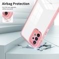 thumbnail image 5 of SaniMore for Samsung Galaxy A53 5G Case Slim Transparent [Not Yellowing Technology], Rugged PC & TPU Bumpers Built-in Detachable Lens Protector Shockproof Protective Cover, Pink, 5 of 7