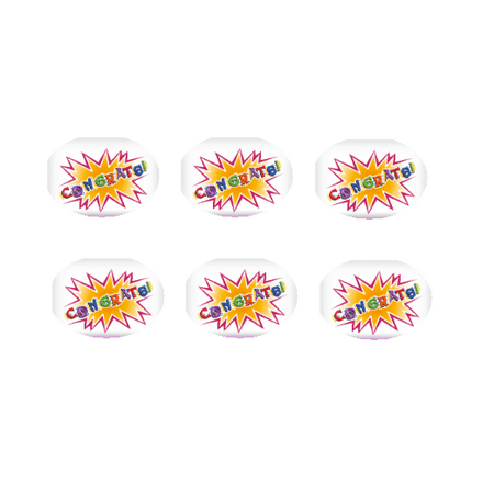 Congrats! 12 - 2 inch Cupcake Edible Frosting Photos