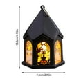 thumbnail image 5 of Lámpara de mano de Halloween Jack-O-Lantern, decoraciones de Halloween, vela electrónica LED, decoración de ambiente, velas fantasma, lámpara de viento para cerca de patio, terraza o patio, 5 of 5