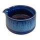 thumbnail image 2 of Cuenco de cerámica para matcha, taza de té de porcelana de estilo japonés con pico, servicio único azul, 2 of 9