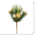 thumbnail image 3 of Holiday Time Branche de Fruits Or avec Pomme de Pin 9", 3 of 4