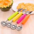 thumbnail image 2 of 3pcs Multifonctions Fruits Coupeur de Sculpture Acier Inoxydable Melon Baller Scoop Cuisine Fournitures, 2 of 5