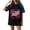 Black, variant on Usa Flag Blouse Women Red White and Blue Independence Day V Neck Short Sleeve Tops 1776-2026 American Flag Summer Tunics 2XL