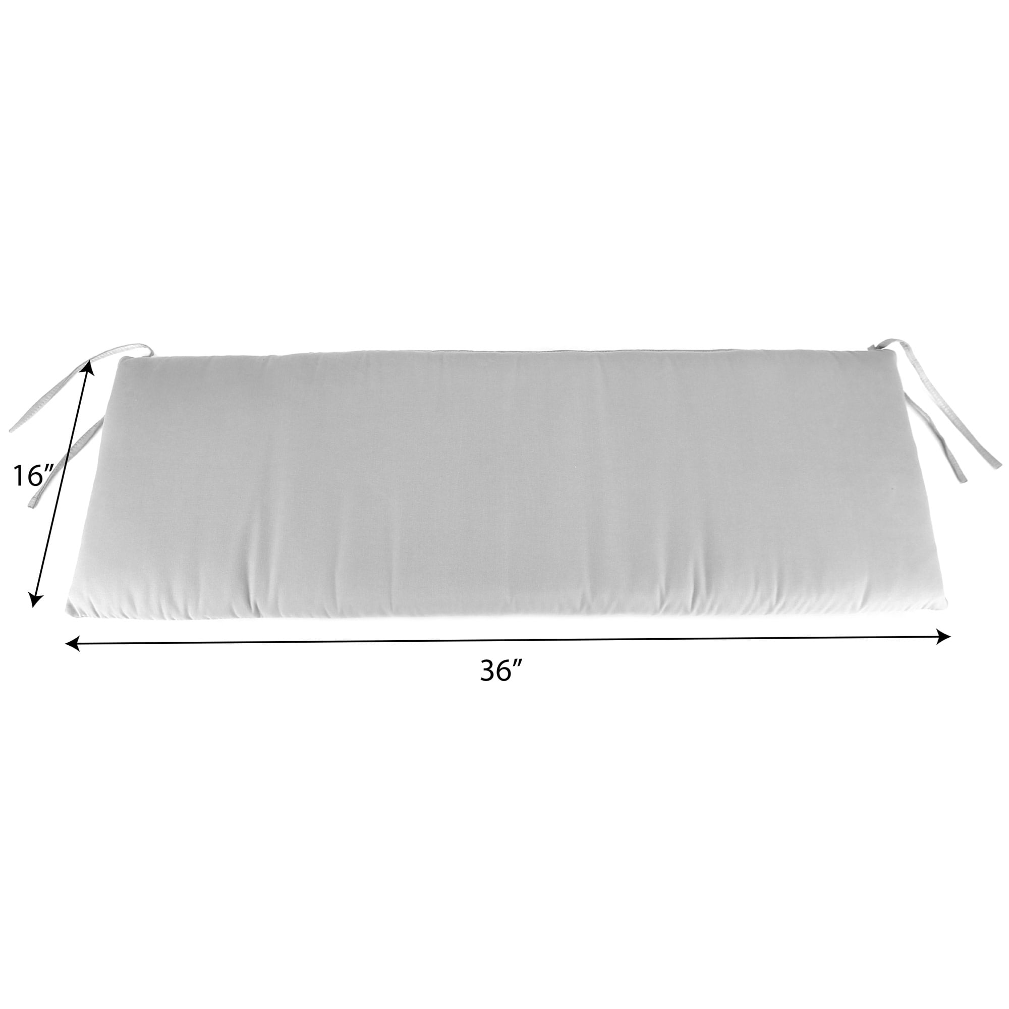 Jordan Manufacturing 36" x 16" Hydrangea Forest Green Floral Rectangular Outdoor Settee Swing Bench Cushion with Ties