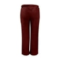 thumbnail image 7 of Sweatpants Women Casual Sweatpants Elastic High Waist Solid Color Fleece Thermal Full Length Winter Lounge Pants Warm Polyester Fabric M Work Pants Women, 7 of 7