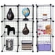 thumbnail image 3 of Costway Organizador de Cubos de Alambre, Estantes de Almacenamiento de Rejilla de 12 Cubos, Cubos Apilables de Metal, DIY Estantería Modular, Armario Organizador para Sala de Estar, Dormitorio,Oficina, 3 of 9