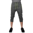 thumbnail image 2 of Ma Croix Mens Capri Fleece Joggers with Zipper Pockets Athletic Workout Casual Short Pants, 2 of 3