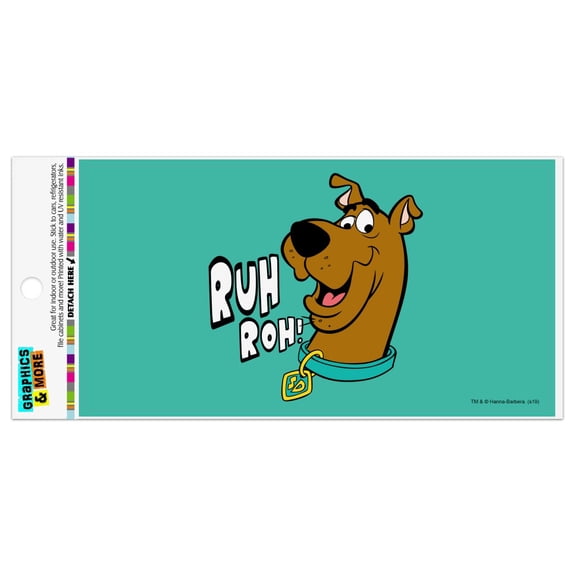 Scooby-Doo Ruh Roh Automotive Car Refrigerator Locker Vinyl Magnet