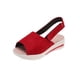 thumbnail image 2 of Verano nuevo estilo Casual moda boca de pescado gamuza sandalias de plataforma para mujer Wmkox8yii  nm4133, 2 of 5