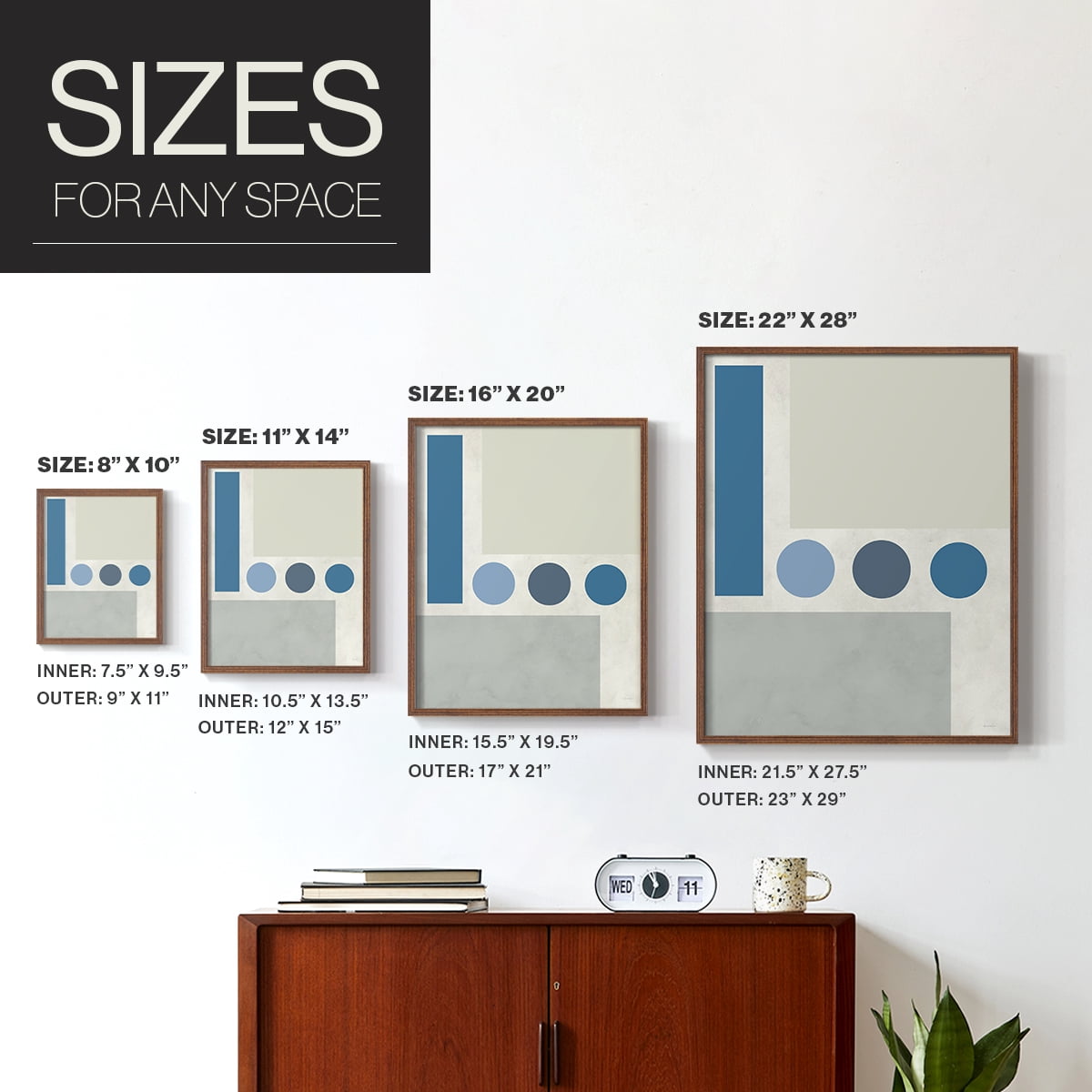 Stars Align II in Paper Solid Wood 11 x 14 Framed Print