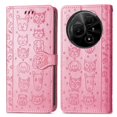 thumbnail image 1 of Funda Cartera FOXDOCK para TCL 60 NxtPaper 4G , Flip PU con Relieve de Gatos y Perros, Tarjetero y Soporte, 1 of 6