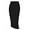 Black, variant on Women's Office Work Pencil Skirt Stretch High Waist Below Knee Bodycon for Business Casual