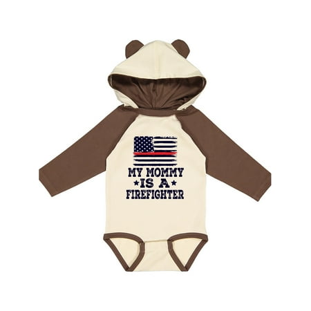 

Inktastic Mommy Is A Firefighter Gift Baby Boy or Baby Girl Long Sleeve Bodysuit