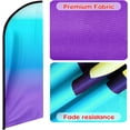 thumbnail image 3 of QSUM Gradient Colored Themed Feather Flag, 11FT Advertising Swooper Flag, Vivid Color and Fade Proof Signs for Businesses (Flagpole Not Included) (Blue&Purple), 3 of 12