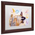 thumbnail image 4 of Trademark Fine Art "Dog Dreams" Canvas Art by Pat Saunders-White, White Matte, Wood Frame, 4 of 4