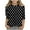 Black A, variant on Crew Neck Sweatshirts Girls Polka Dot Pattern Children's Casual Pullover Raglan Round Neck Long Sleeve Sweatshirts T-Shirt