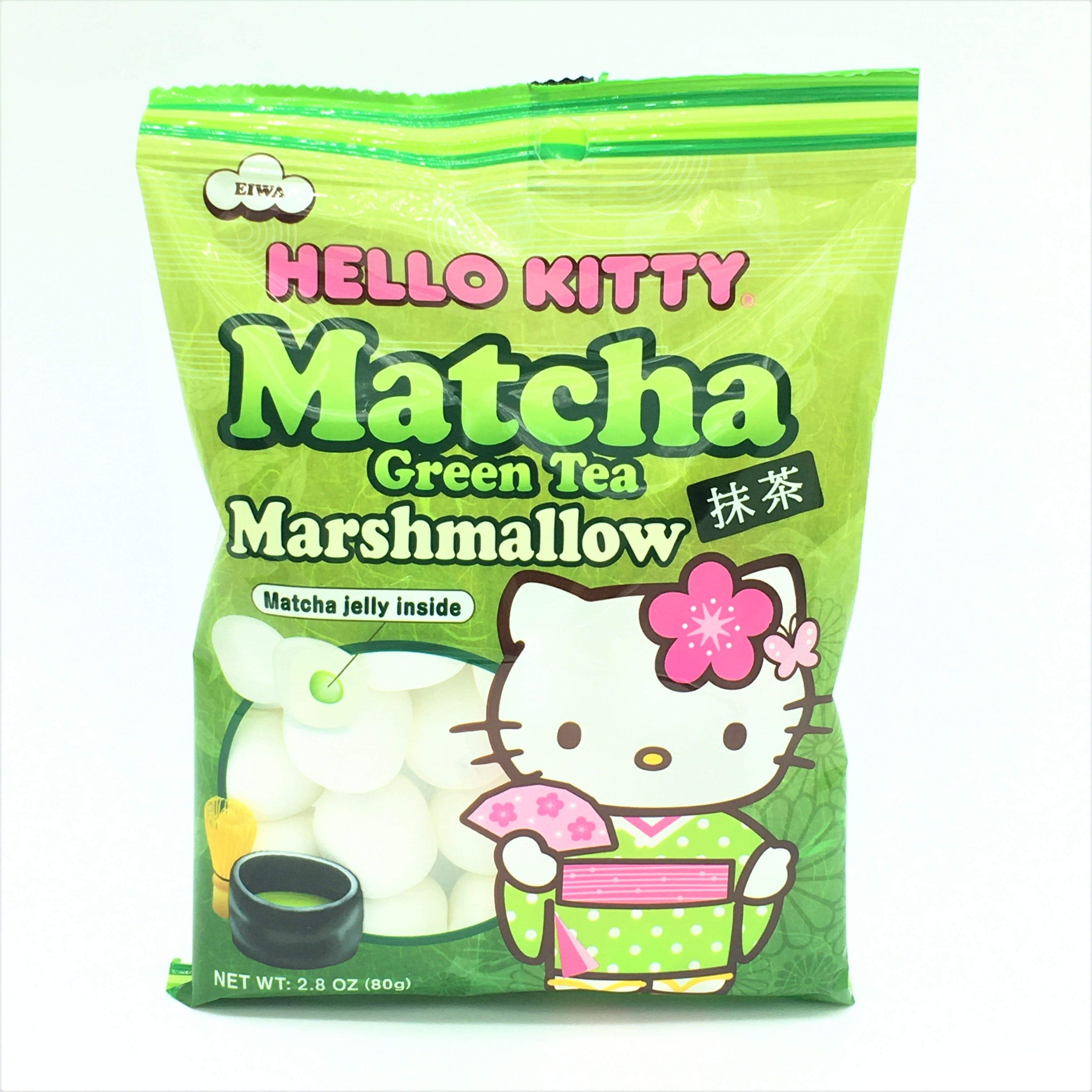 Hello Kitty Marshmallow Green Tea Matcha Jelly inside 80 g