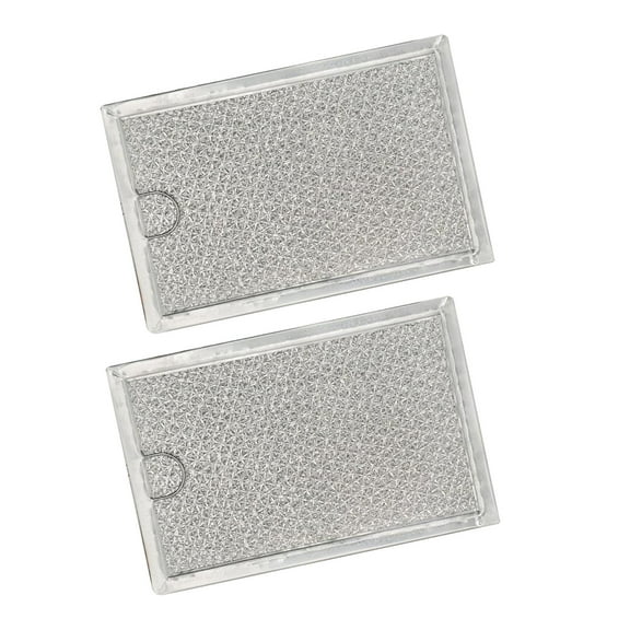 NATEFEMIN 2 Pack Microwave Oven Grease Filter for GE LG Kenmore Frigidaire 100% Tested Easy to Use WB06X10309