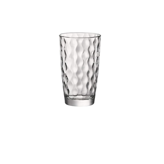 Bormioli Rocco Silk Cooler Glass,Set of 6, 16 oz, Clear
