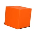 thumbnail image 2 of Cube Brick Banco de zapatos multifuncional Taburete para pies Asiento Taburete Bloque Naranja, 2 of 8