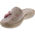 thumbnail image 3 of SC Home Collection Girls 18317 Natural Wool Butterly Embroidered House Slippers Made in Europe, 3 of 4