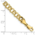thumbnail image 5 of 14k Yellow Gold Bracelet Charm mm 8 in 14KY Double Link, 5 of 5