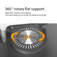 thumbnail image 6 of Adjustable Desktop Tablet Phone Holder Universal Laptop Pad Riser Bracket 360°, 6 of 15