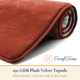thumbnail image 4 of ComfiTime 2 Piece Bathroom Rugs Set – Thick Memory Foam, Non-Slip Bath Mat, Soft Plush Velvet Top, Ultra Absorbent, Small, Large & Long Rugs for Bathroom Floor, Coral, 17*24, 2PCS, 4 of 12