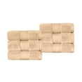 thumbnail image 2 of Superior Aria Turkish Cotton 6-Piece Hand Towel Set, Ultra Soft Heavyweight Towels, Hazelnut, 2 of 6