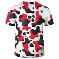thumbnail image 2 of QTAGTESS Men's Cow Print T-Shirt Black and White Animal Pattern Graphic Tee Shirt, 2 of 7