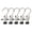 Black, variant on RZDLIZJ 5Pcs Stainless Steel Hook Clips,Heavy Duty Wall Hanging Clips,Multi-Purpose Metal Clamp Hooks for Hanging Towel,Clothes,Photos,Storage,4.52x3.94x1.18 Inch