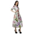 thumbnail image 3 of Moomaya Printed Swing Dress Women Midi Dress Short Sleeve Casual Work Dress, 3 of 6